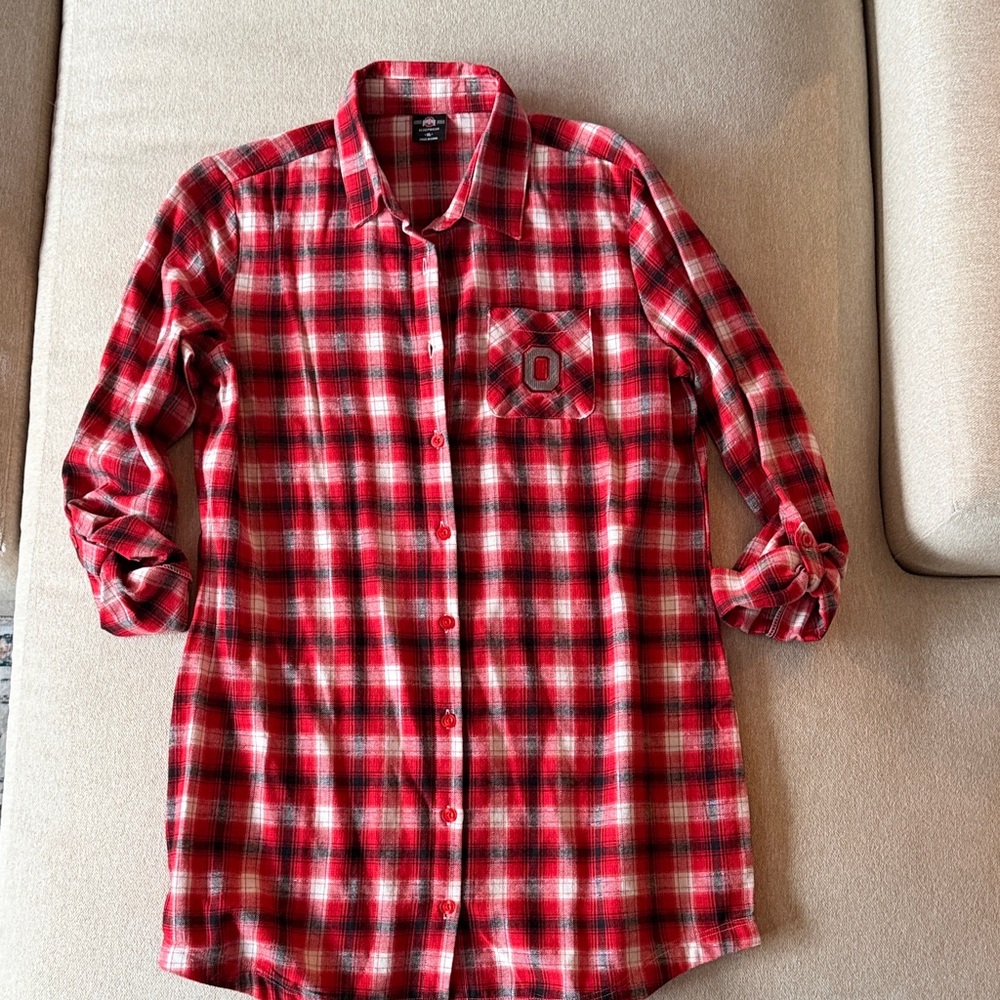 STATE Red Plaid Men's Button-Down Shirt
